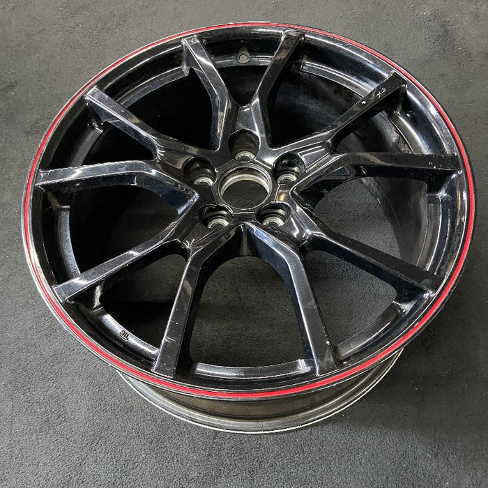 20" ACURA CIVIC 17-20 20x8-1/2 alloy Type R gloss black red stripe Original OEM Wheel Rim