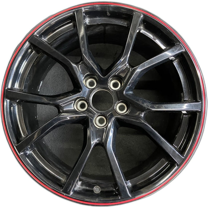 20" ACURA CIVIC 17-20 20x8-1/2 alloy Type R gloss black red stripe Original OEM Wheel Rim