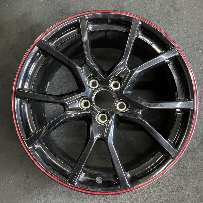 20" ACURA CIVIC 17-20 20x8-1/2 alloy Type R gloss black red stripe Original OEM Wheel Rim