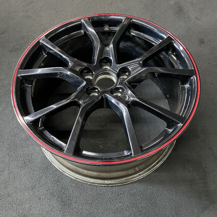 20" ACURA CIVIC 17-20 20x8-1/2 alloy Type R gloss black red stripe Original OEM Wheel Rim