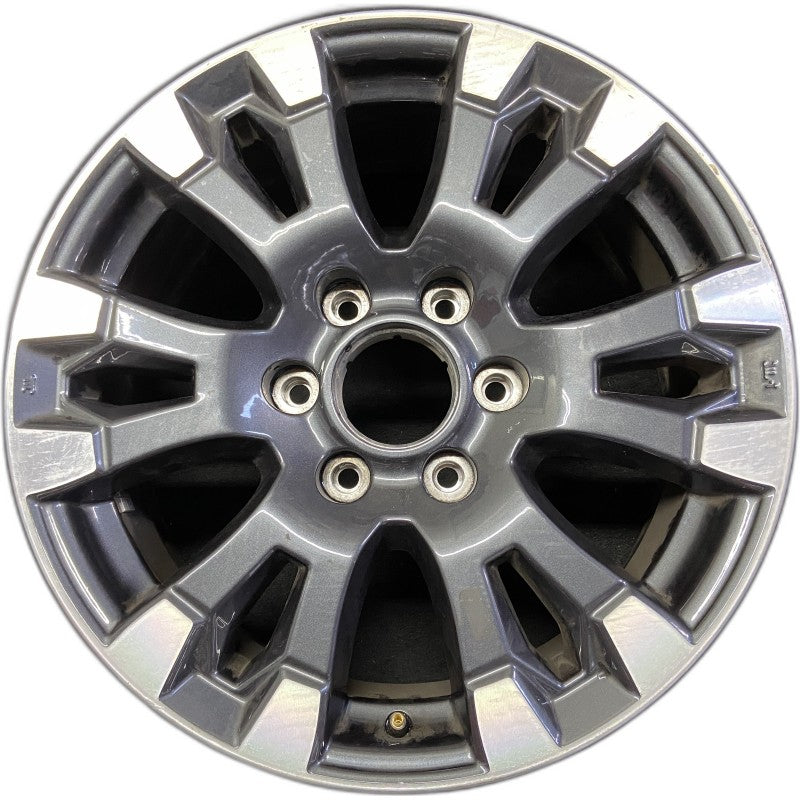 18" NISSAN TITAN 17 18x8 alloy 6 spoke open V spoke machined black Ori