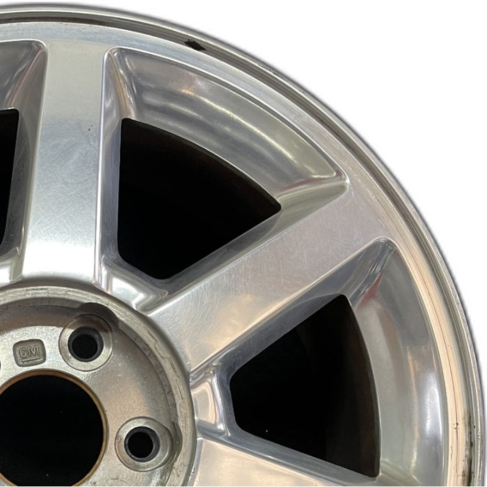 18" XLR 04 18x8 aluminum 7 spoke polished opt QF8 Original OEM Wheel Rim