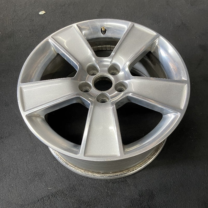 18" FORD MUSTANG 06-09 18x8-1/2 5 spoke aluminum wide flat spoke silver paint Original OEM Wheel Rim